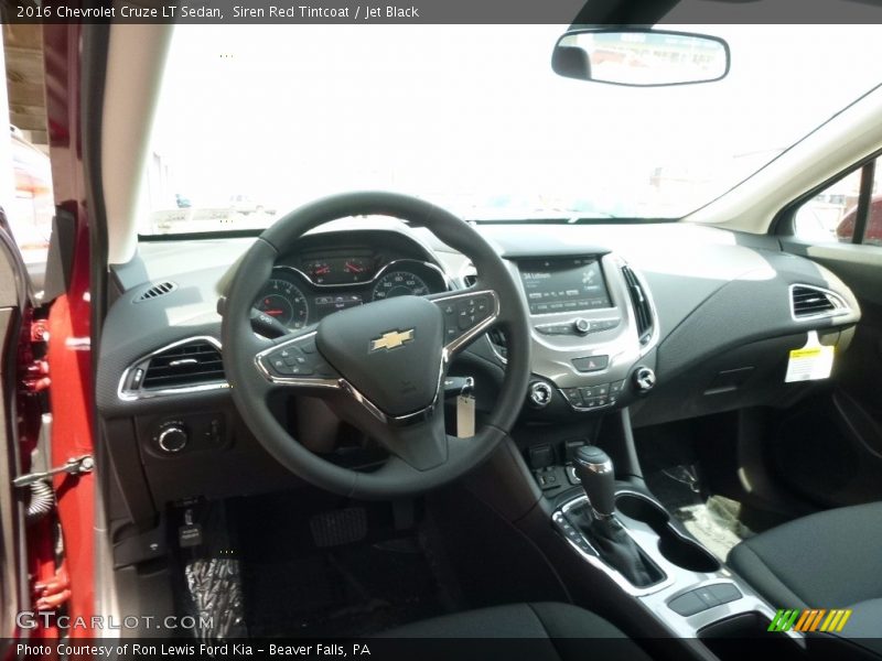 Siren Red Tintcoat / Jet Black 2016 Chevrolet Cruze LT Sedan
