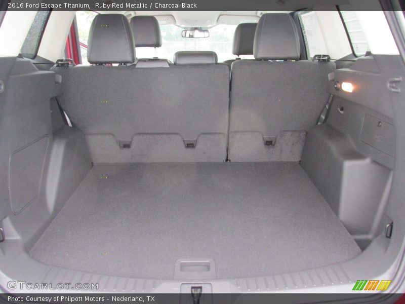 Ruby Red Metallic / Charcoal Black 2016 Ford Escape Titanium