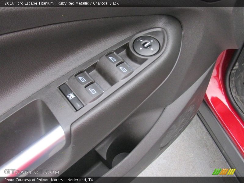 Ruby Red Metallic / Charcoal Black 2016 Ford Escape Titanium