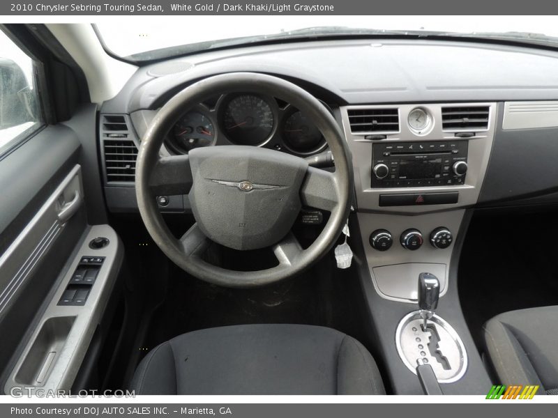 White Gold / Dark Khaki/Light Graystone 2010 Chrysler Sebring Touring Sedan