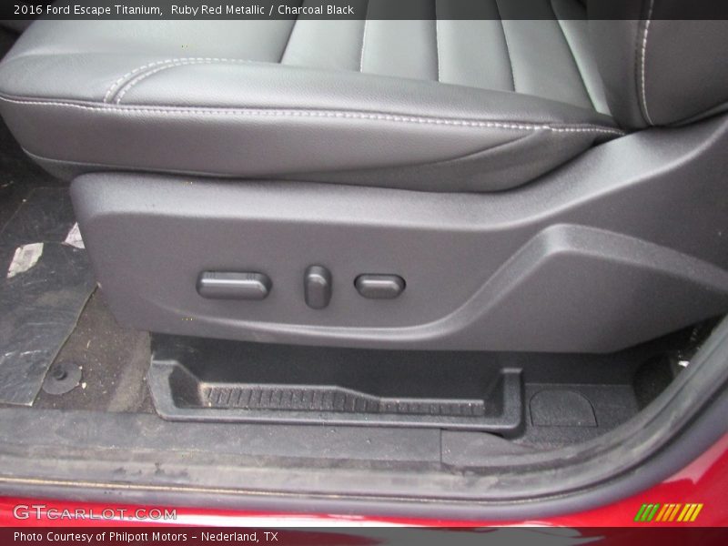 Ruby Red Metallic / Charcoal Black 2016 Ford Escape Titanium
