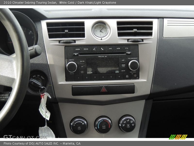 White Gold / Dark Khaki/Light Graystone 2010 Chrysler Sebring Touring Sedan