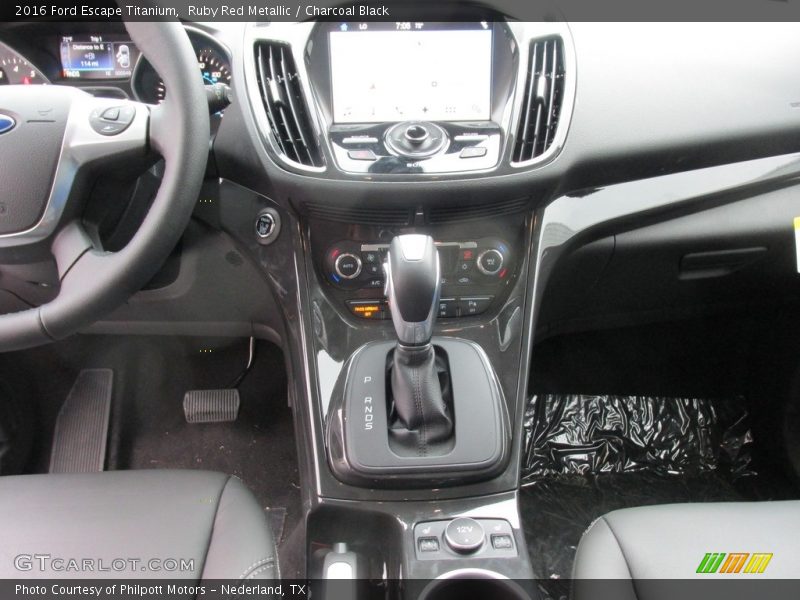 Ruby Red Metallic / Charcoal Black 2016 Ford Escape Titanium