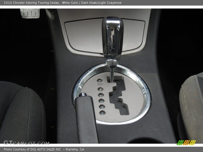 White Gold / Dark Khaki/Light Graystone 2010 Chrysler Sebring Touring Sedan