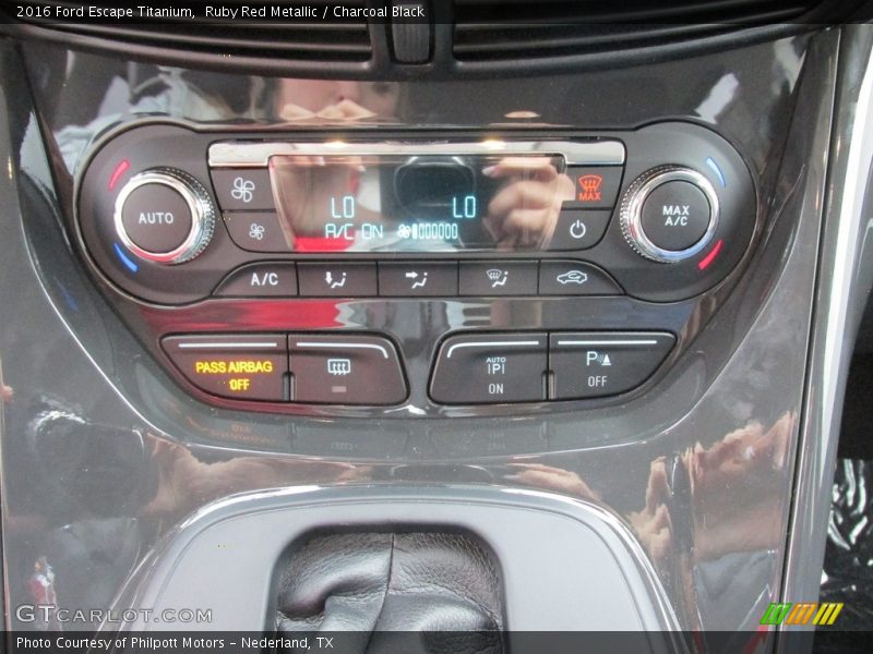 Ruby Red Metallic / Charcoal Black 2016 Ford Escape Titanium