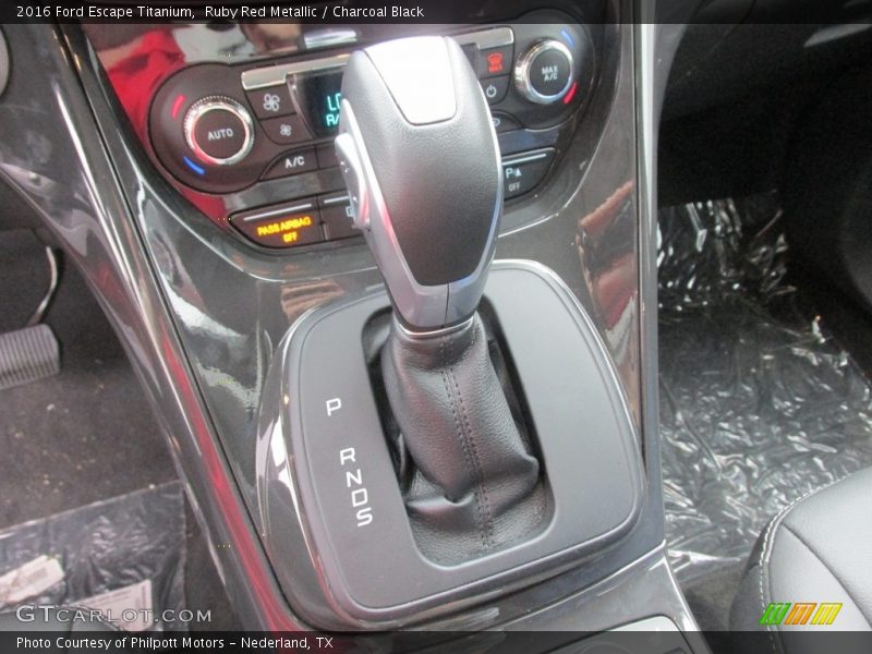 Ruby Red Metallic / Charcoal Black 2016 Ford Escape Titanium