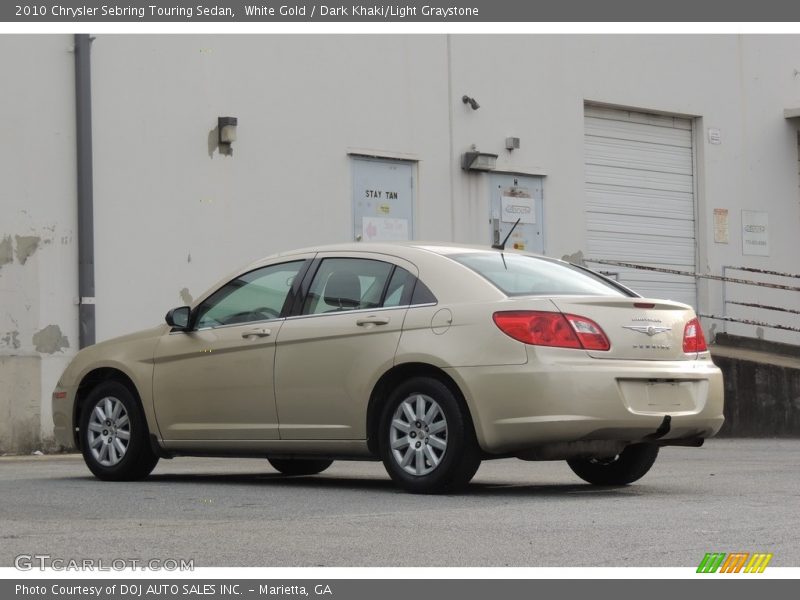 White Gold / Dark Khaki/Light Graystone 2010 Chrysler Sebring Touring Sedan