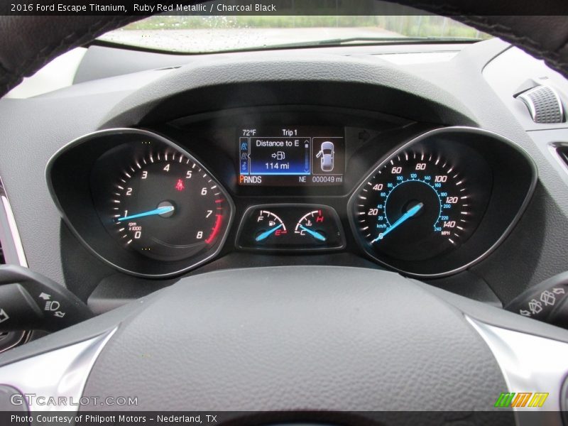 Ruby Red Metallic / Charcoal Black 2016 Ford Escape Titanium