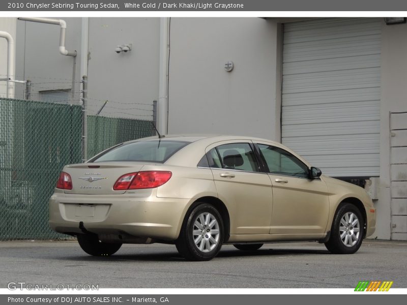 White Gold / Dark Khaki/Light Graystone 2010 Chrysler Sebring Touring Sedan
