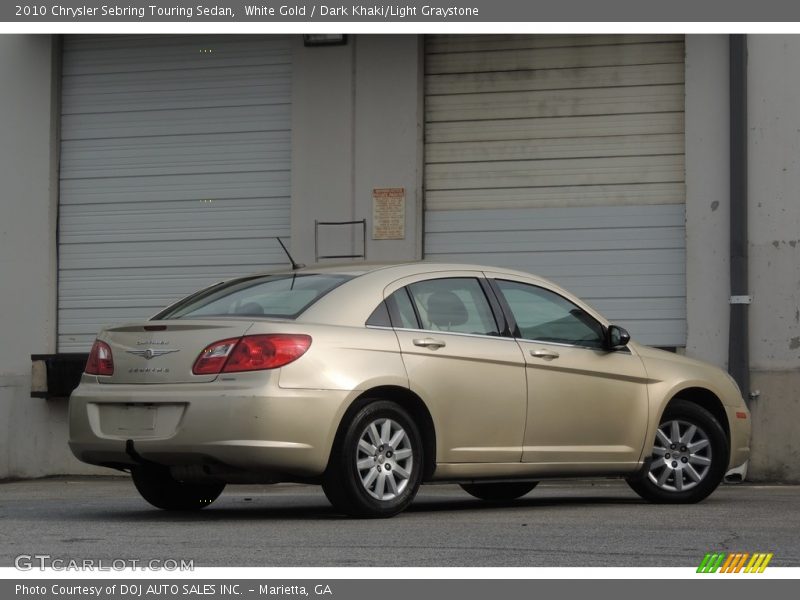 White Gold / Dark Khaki/Light Graystone 2010 Chrysler Sebring Touring Sedan