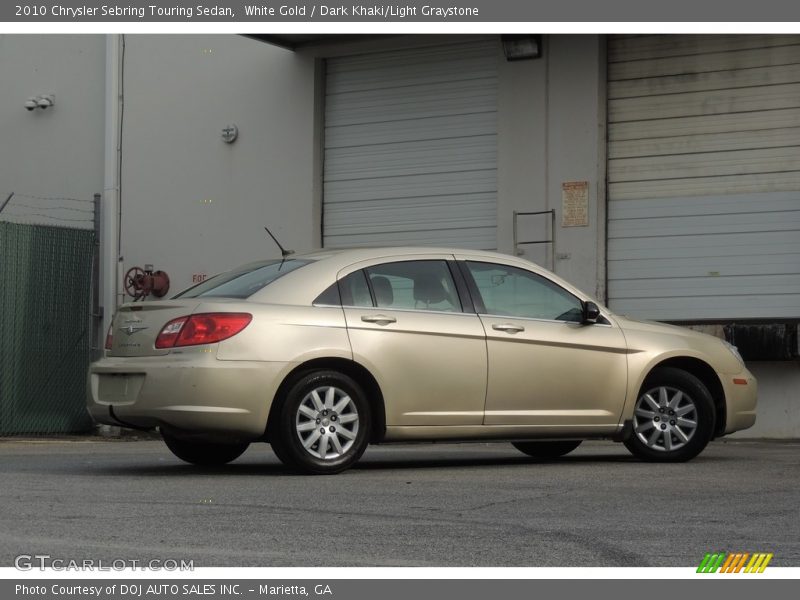 White Gold / Dark Khaki/Light Graystone 2010 Chrysler Sebring Touring Sedan