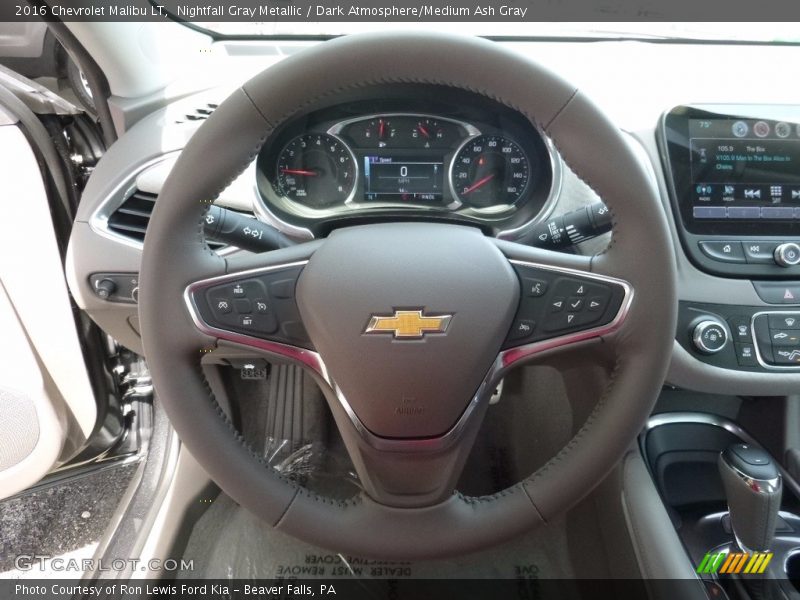 Nightfall Gray Metallic / Dark Atmosphere/Medium Ash Gray 2016 Chevrolet Malibu LT