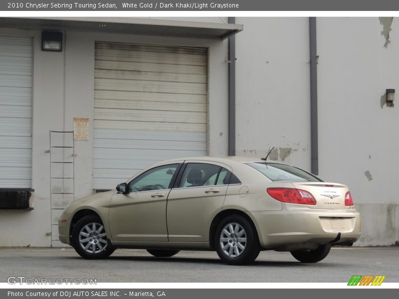 White Gold / Dark Khaki/Light Graystone 2010 Chrysler Sebring Touring Sedan