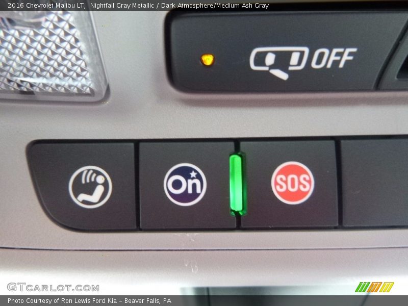 Nightfall Gray Metallic / Dark Atmosphere/Medium Ash Gray 2016 Chevrolet Malibu LT