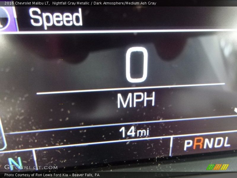 Nightfall Gray Metallic / Dark Atmosphere/Medium Ash Gray 2016 Chevrolet Malibu LT