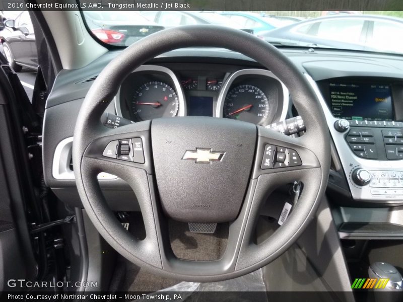 Tungsten Metallic / Jet Black 2016 Chevrolet Equinox LS AWD