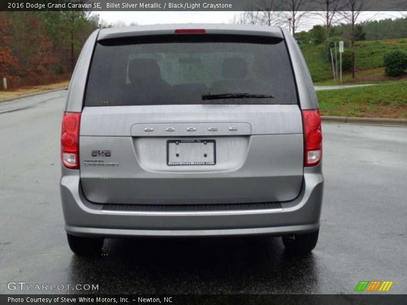 Billet Silver Metallic / Black/Light Graystone 2016 Dodge Grand Caravan SE