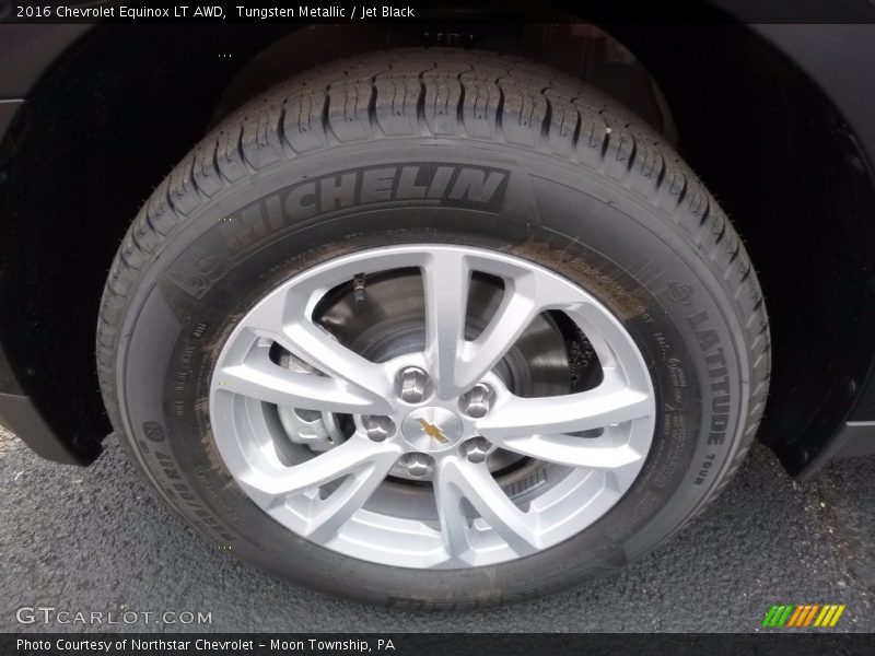 Tungsten Metallic / Jet Black 2016 Chevrolet Equinox LT AWD