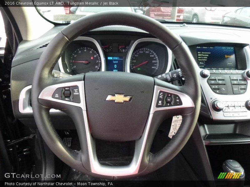 Tungsten Metallic / Jet Black 2016 Chevrolet Equinox LT AWD