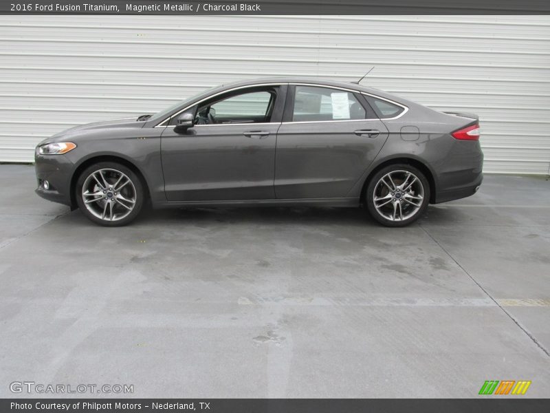 Magnetic Metallic / Charcoal Black 2016 Ford Fusion Titanium