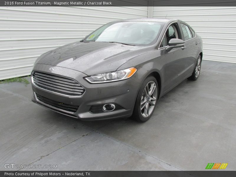 Magnetic Metallic / Charcoal Black 2016 Ford Fusion Titanium