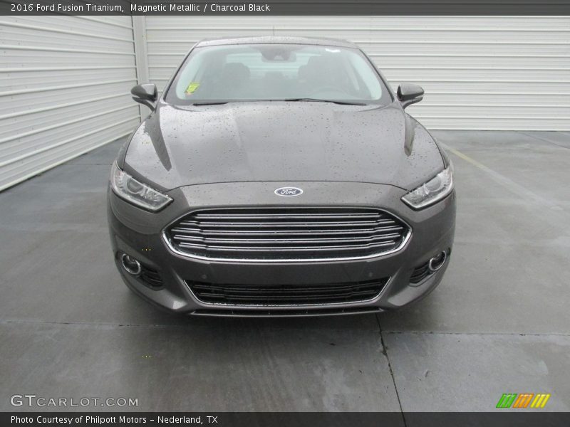 Magnetic Metallic / Charcoal Black 2016 Ford Fusion Titanium