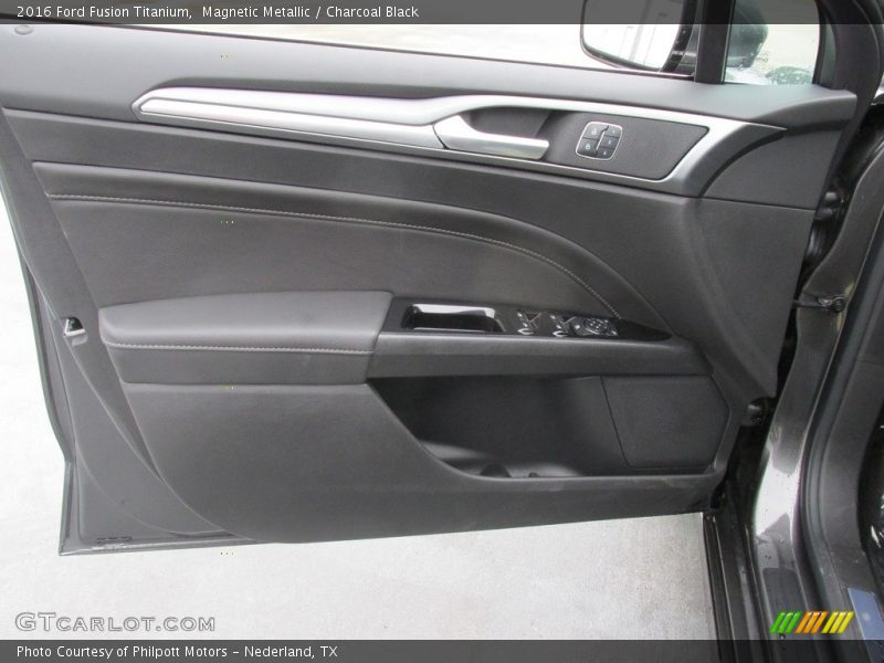 Magnetic Metallic / Charcoal Black 2016 Ford Fusion Titanium