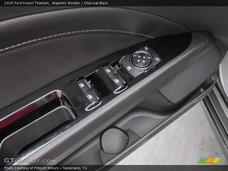 Magnetic Metallic / Charcoal Black 2016 Ford Fusion Titanium