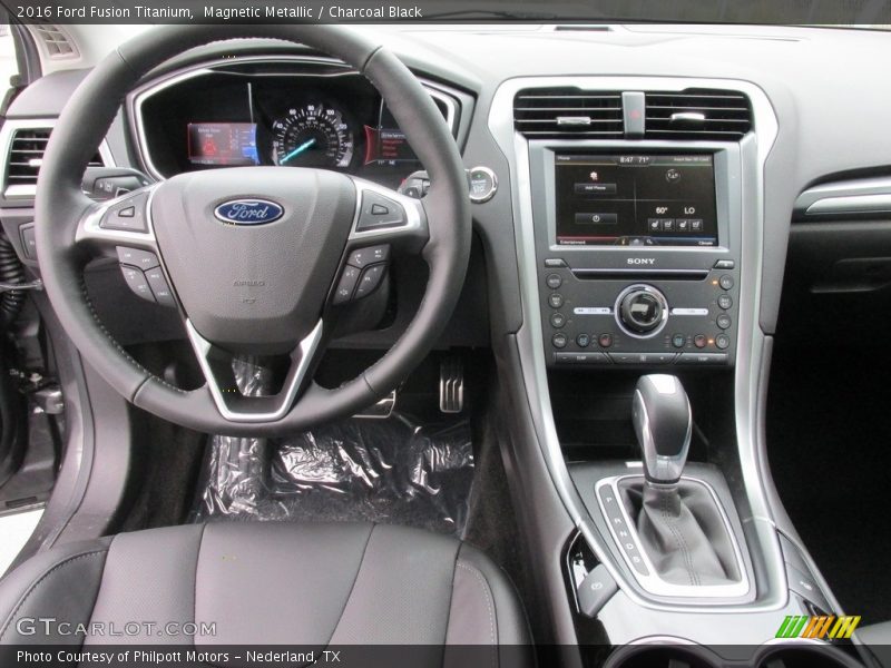 Magnetic Metallic / Charcoal Black 2016 Ford Fusion Titanium
