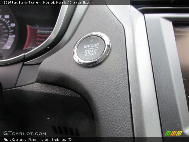 Magnetic Metallic / Charcoal Black 2016 Ford Fusion Titanium