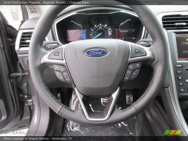 Magnetic Metallic / Charcoal Black 2016 Ford Fusion Titanium