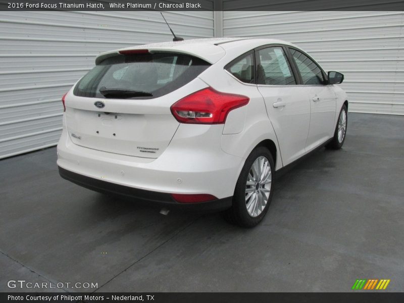 White Platinum / Charcoal Black 2016 Ford Focus Titanium Hatch