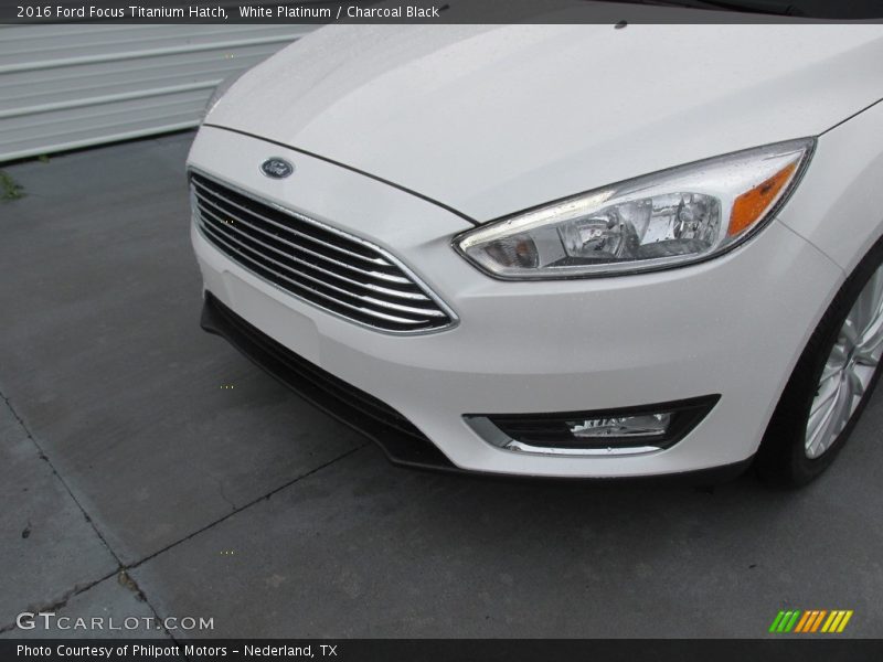 White Platinum / Charcoal Black 2016 Ford Focus Titanium Hatch