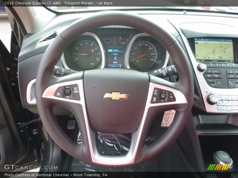 Tungsten Metallic / Jet Black 2016 Chevrolet Equinox LT AWD