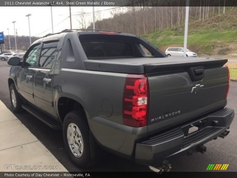 Steel Green Metallic / Ebony 2011 Chevrolet Avalanche LT 4x4