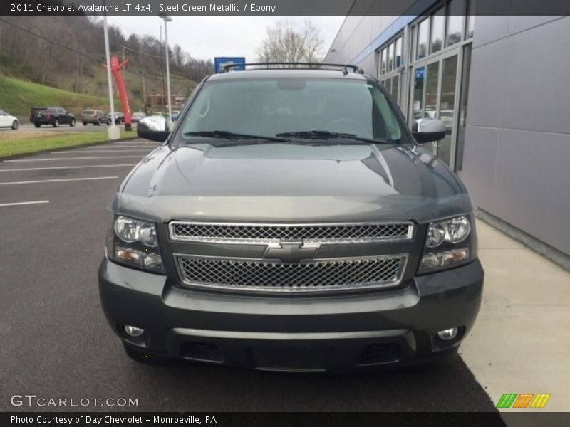 Steel Green Metallic / Ebony 2011 Chevrolet Avalanche LT 4x4