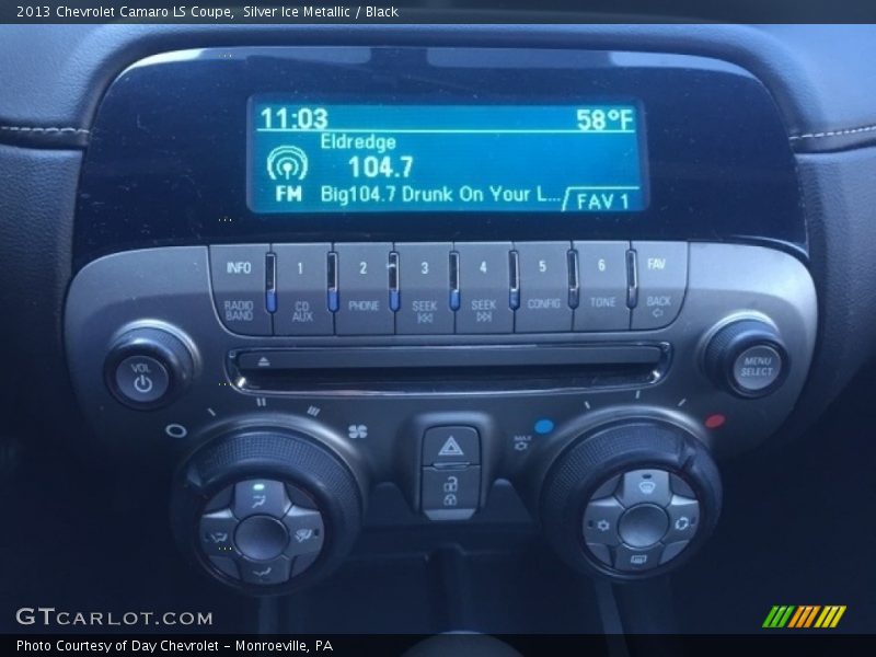 Silver Ice Metallic / Black 2013 Chevrolet Camaro LS Coupe