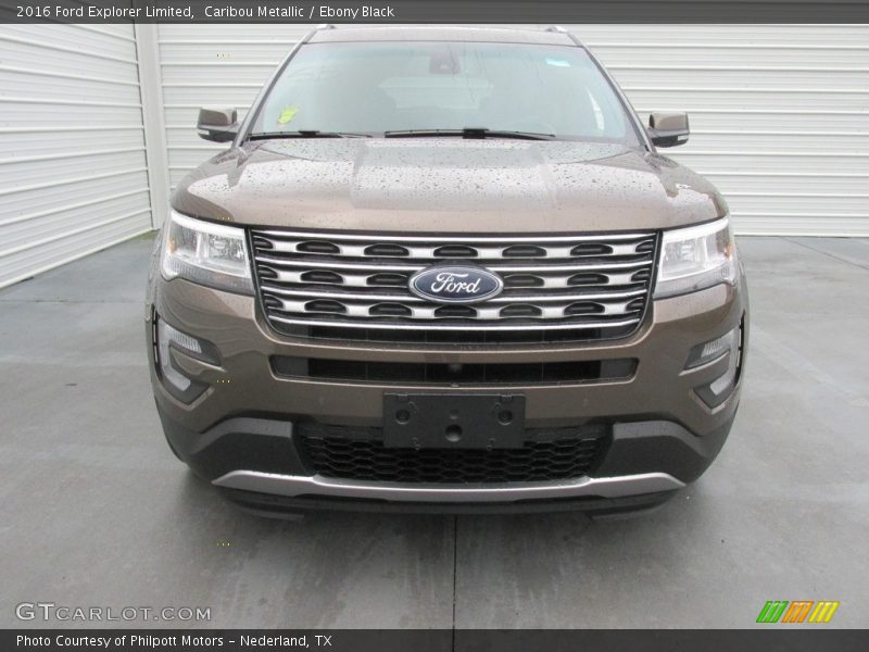 Caribou Metallic / Ebony Black 2016 Ford Explorer Limited