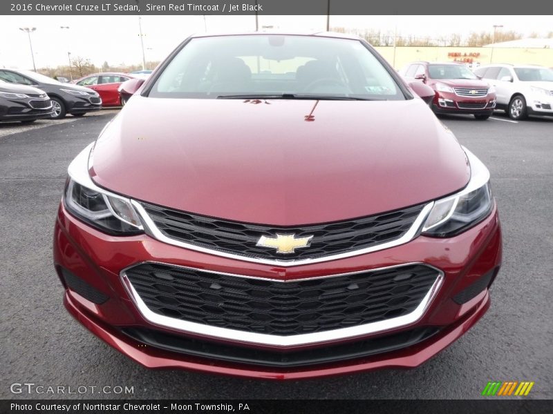 Siren Red Tintcoat / Jet Black 2016 Chevrolet Cruze LT Sedan