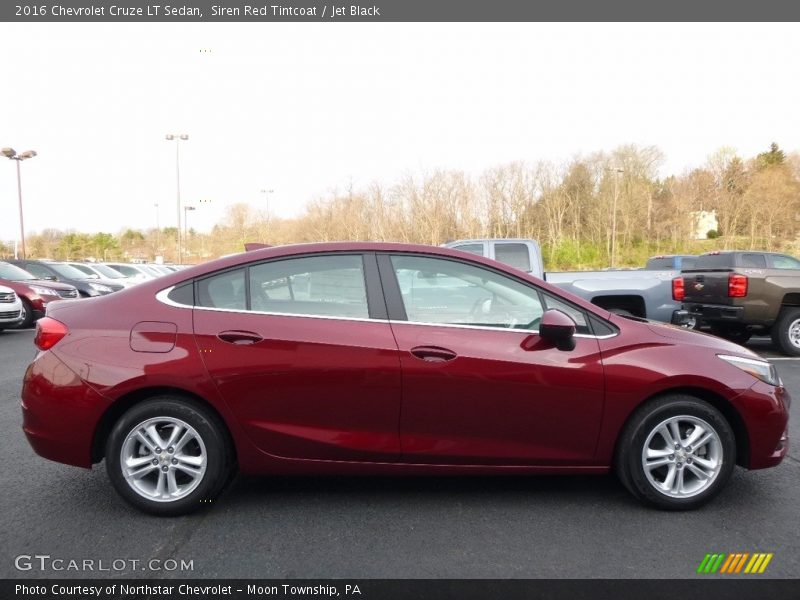 Siren Red Tintcoat / Jet Black 2016 Chevrolet Cruze LT Sedan