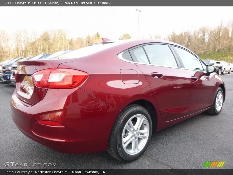 Siren Red Tintcoat / Jet Black 2016 Chevrolet Cruze LT Sedan