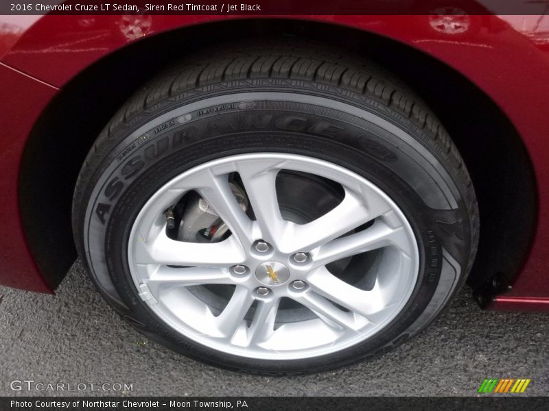 Siren Red Tintcoat / Jet Black 2016 Chevrolet Cruze LT Sedan
