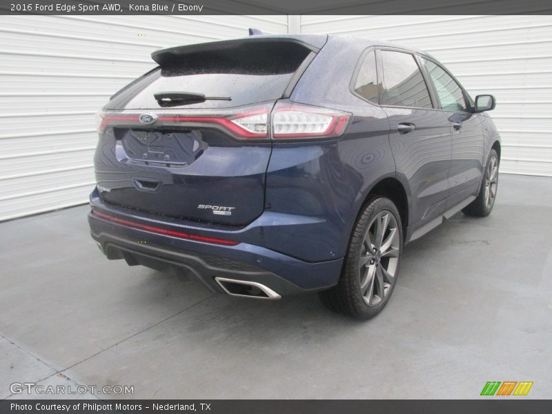 Kona Blue / Ebony 2016 Ford Edge Sport AWD