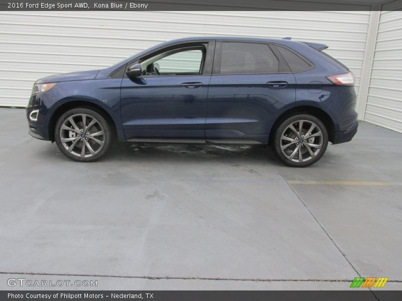 Kona Blue / Ebony 2016 Ford Edge Sport AWD