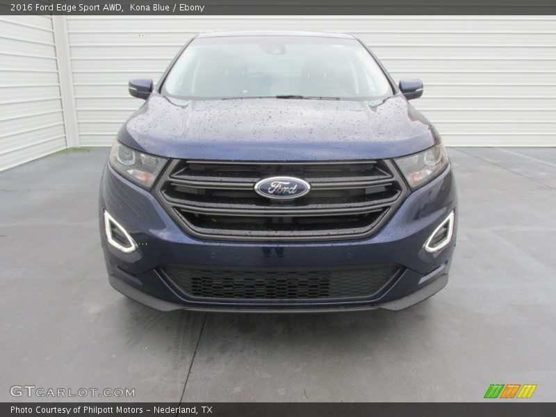 Kona Blue / Ebony 2016 Ford Edge Sport AWD