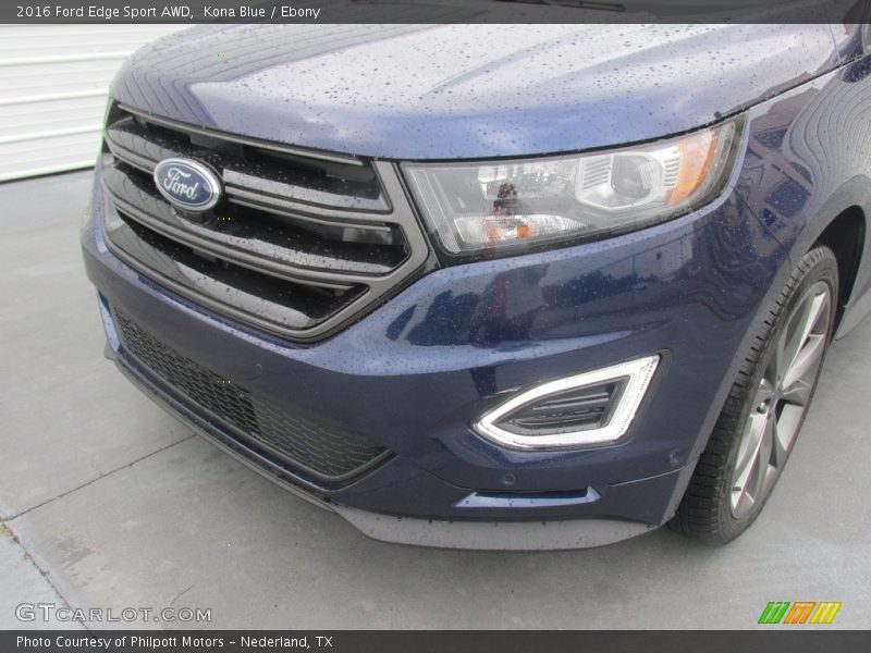 Kona Blue / Ebony 2016 Ford Edge Sport AWD