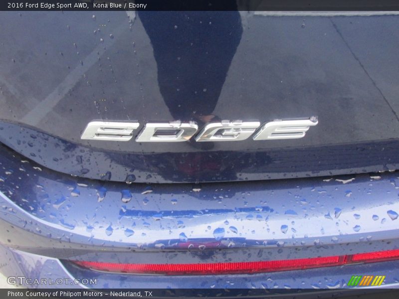 Kona Blue / Ebony 2016 Ford Edge Sport AWD