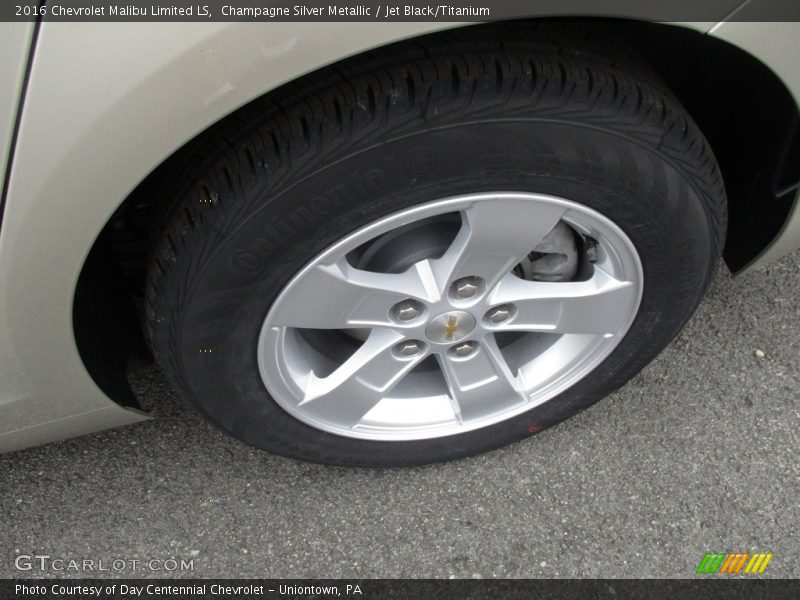 Champagne Silver Metallic / Jet Black/Titanium 2016 Chevrolet Malibu Limited LS