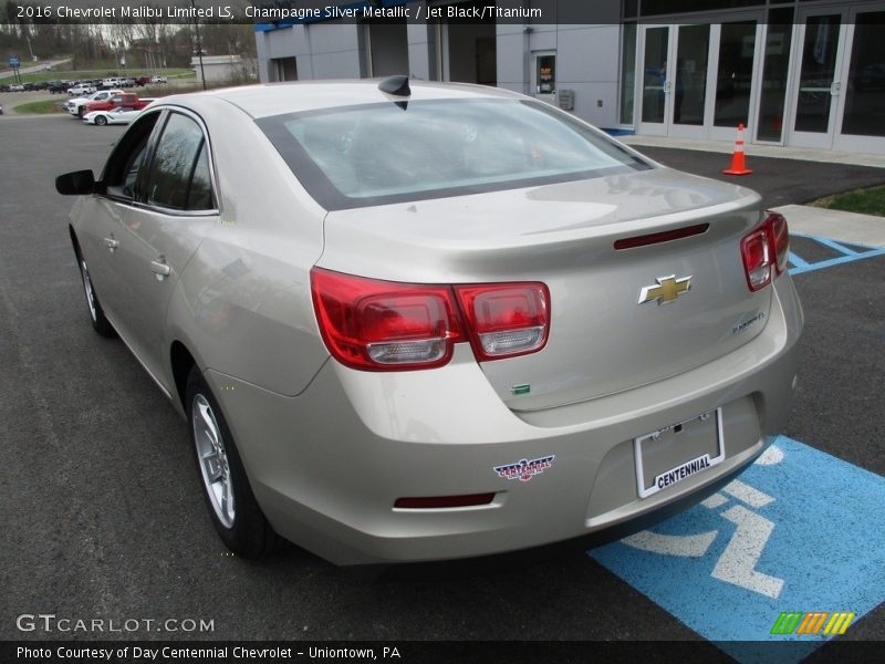 Champagne Silver Metallic / Jet Black/Titanium 2016 Chevrolet Malibu Limited LS