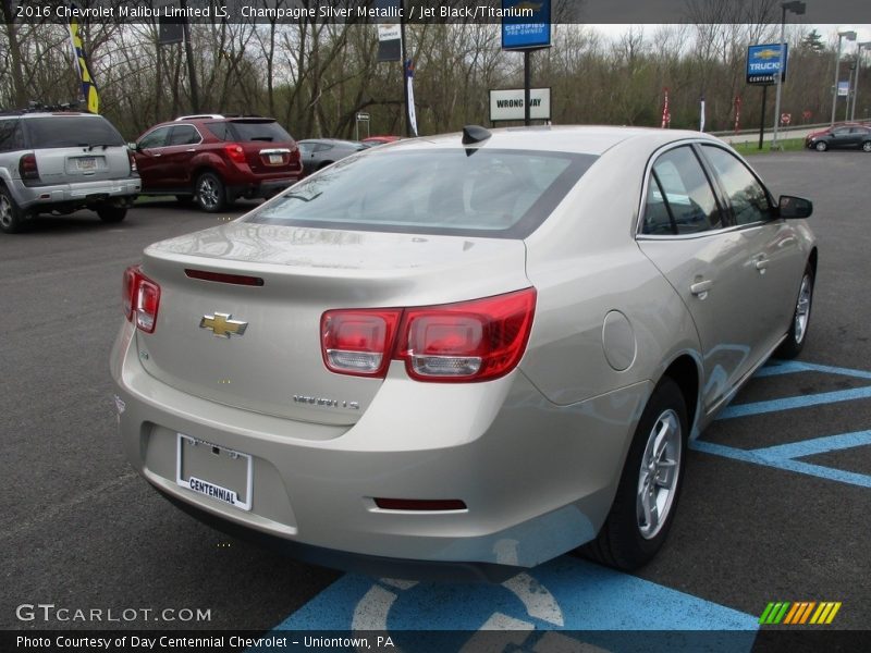 Champagne Silver Metallic / Jet Black/Titanium 2016 Chevrolet Malibu Limited LS